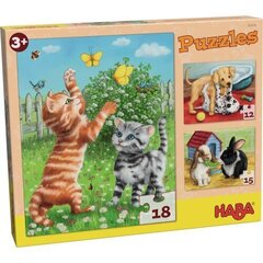 Puzle Mājdzīvnieki, Haba, 45 d. cena un informācija | Puzles, 3D puzles | 220.lv