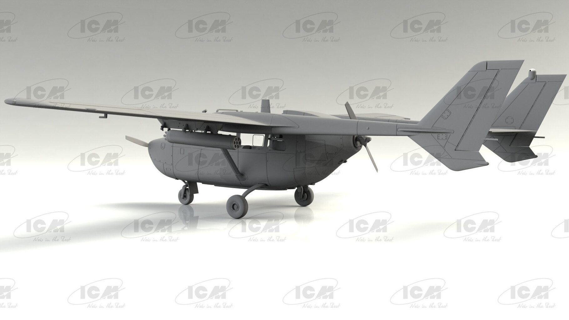 Līmējamais modelis ICM 48291 Cessna O-2A US Navy Service 1/48 цена и информация | Līmējamie modeļi | 220.lv