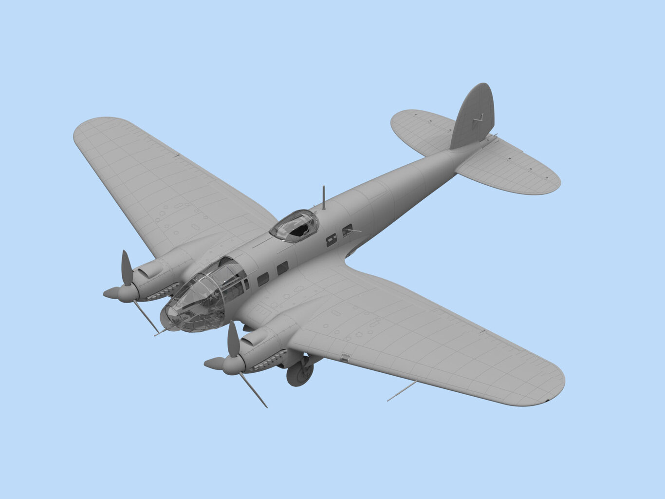 Salīmējamais modelis ICM 48262 German He 111H-6 1/48 cena un informācija | Līmējamie modeļi | 220.lv