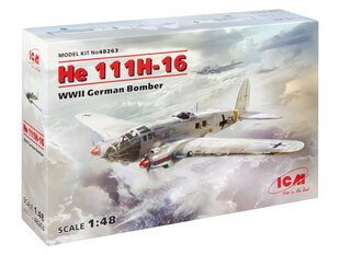 Salīmējamais modelis ICM 48263 German He 111H-16 1/48 cena un informācija | Līmējamie modeļ | 220.lv