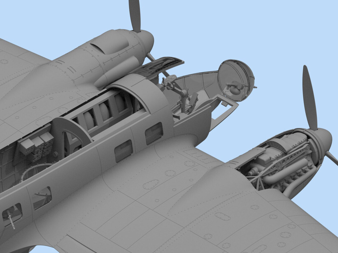 līmējamais modelis ICM 48266 He 111H-3 Romanian AF 1/48 цена и информация | Līmējamie modeļi | 220.lv