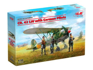 Līmējamais modelis ICM 32022 CR. 42 LW with German Pilots 1/32 cena un informācija | Līmējamie modeļi | 220.lv