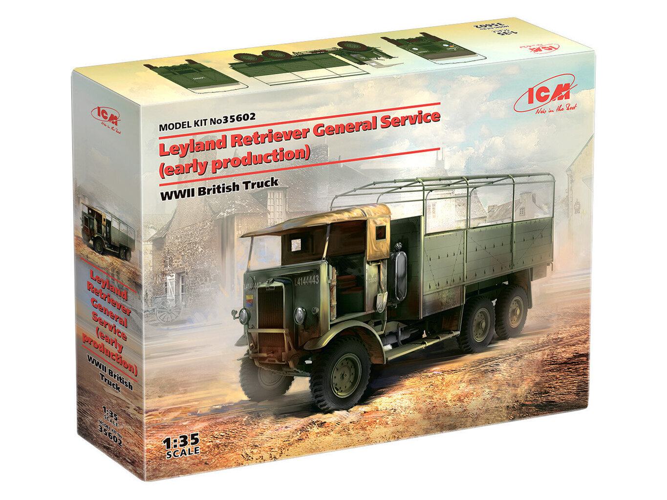 Līmējamais Modelis ICM 35602 British Leyland Retriever General Service (early production) 1/35 cena un informācija | Līmējamie modeļi | 220.lv