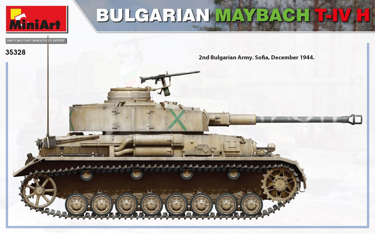 Līmējamais modelis MiniArt 35328 Bulgarian Maybach T-IV H 1/35 cena un informācija | Līmējamie modeļi | 220.lv