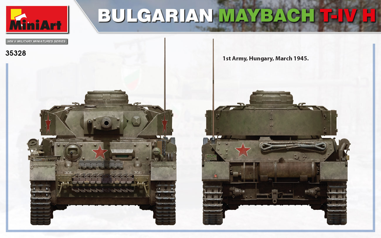 Līmējamais modelis MiniArt 35328 Bulgarian Maybach T-IV H 1/35 cena un informācija | Līmējamie modeļi | 220.lv