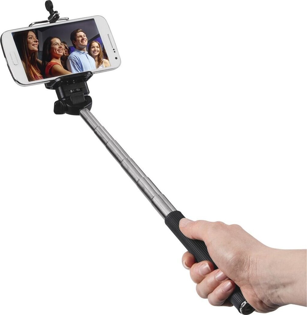 Selfie stick Hama SELFIE MOMENTS, black цена и информация | Selfie Sticks | 220.lv