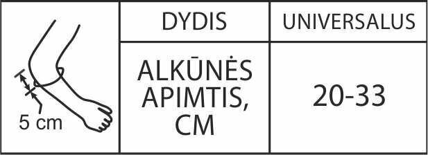 Elkoņa šina RT3-5-1R, melna cena un informācija | Ķermeņa daļu fiksatori | 220.lv