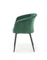 Krēsls Halmar K421, tumši zaļš cena un informācija | Virtuves un ēdamistabas krēsli | 220.lv