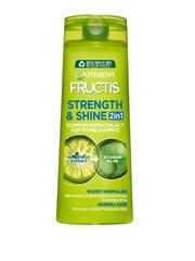 Šampūns normāliem matiem Garnier Fructis Strenght And Shine, 400 ml cena un informācija | Garnier Smaržas, kosmētika | 220.lv