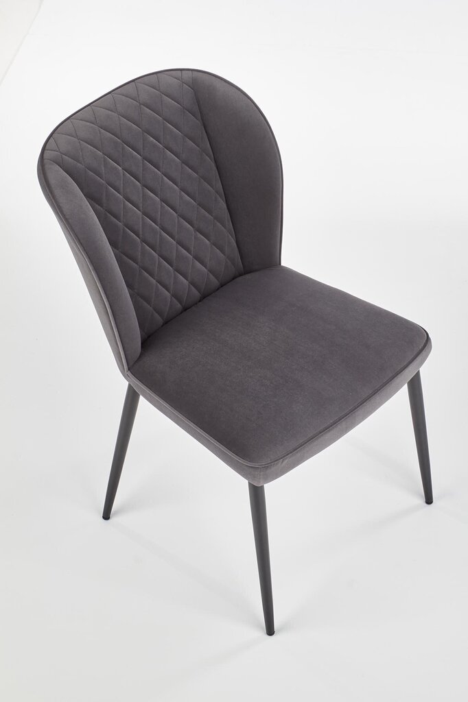 2-u krēslu komplekts Halmar K399, pelēks cena un informācija | Virtuves un ēdamistabas krēsli | 220.lv