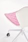 Bērnu krēsls Halmar Matrix 3, rozā/balts cena un informācija | Biroja krēsli | 220.lv