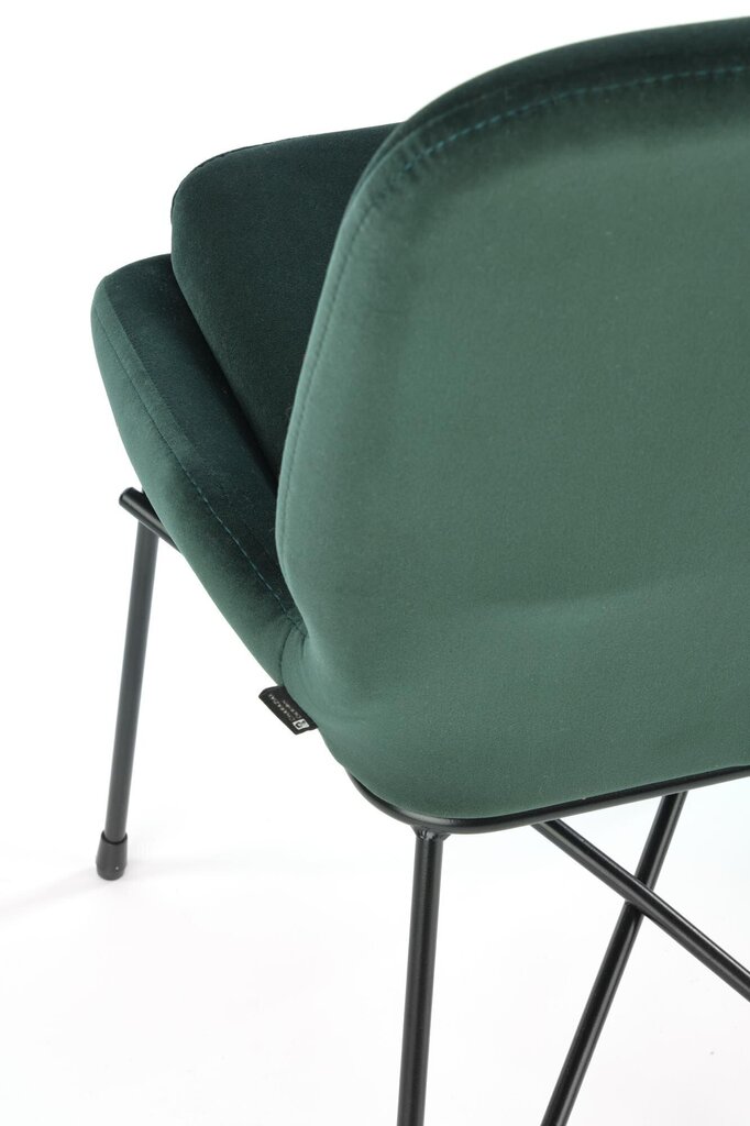 Krēsls Halmar K454, tumši zaļš cena un informācija | Virtuves un ēdamistabas krēsli | 220.lv
