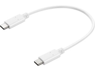 Sandberg 136-30 USB-C to USB-C Charge cable 0.2m цена и информация | Кабели и провода | 220.lv