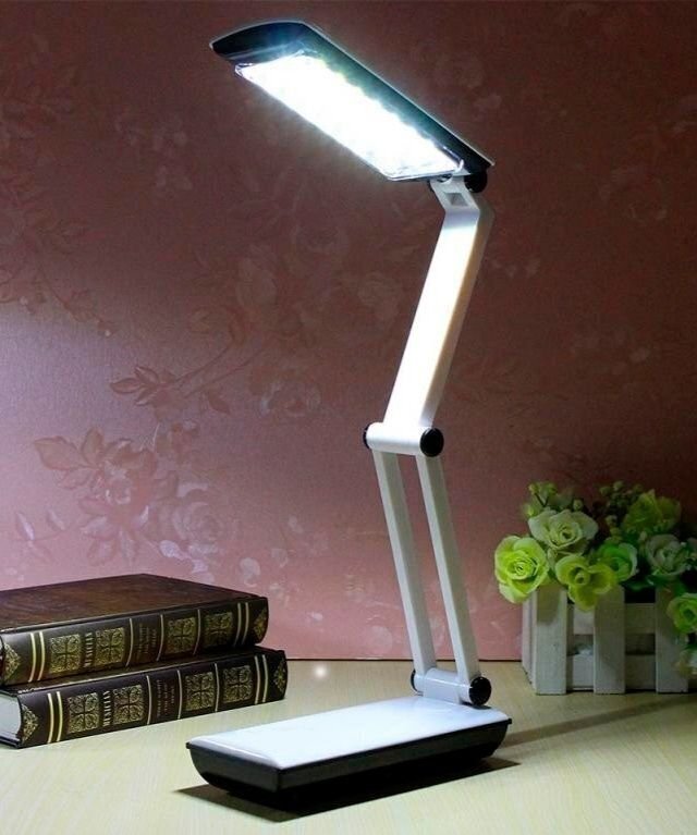 Yiteng YT-666 Saliekama galda lampa ar uzlādējamu akumulatoru 24LED cena un informācija | Galda lampas | 220.lv