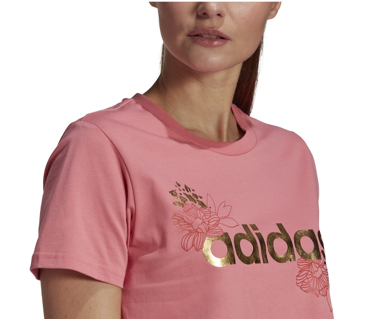 Adidas Blūze W Foil Lin G T Pink GL0945/XS цена и информация | T-krekli sievietēm | 220.lv