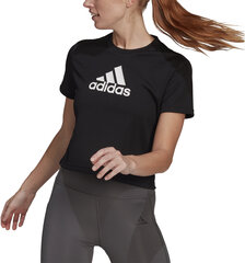 Adidas Футболки W Bl Cro T Black GL3830/L цена и информация | Женские футболки | 220.lv