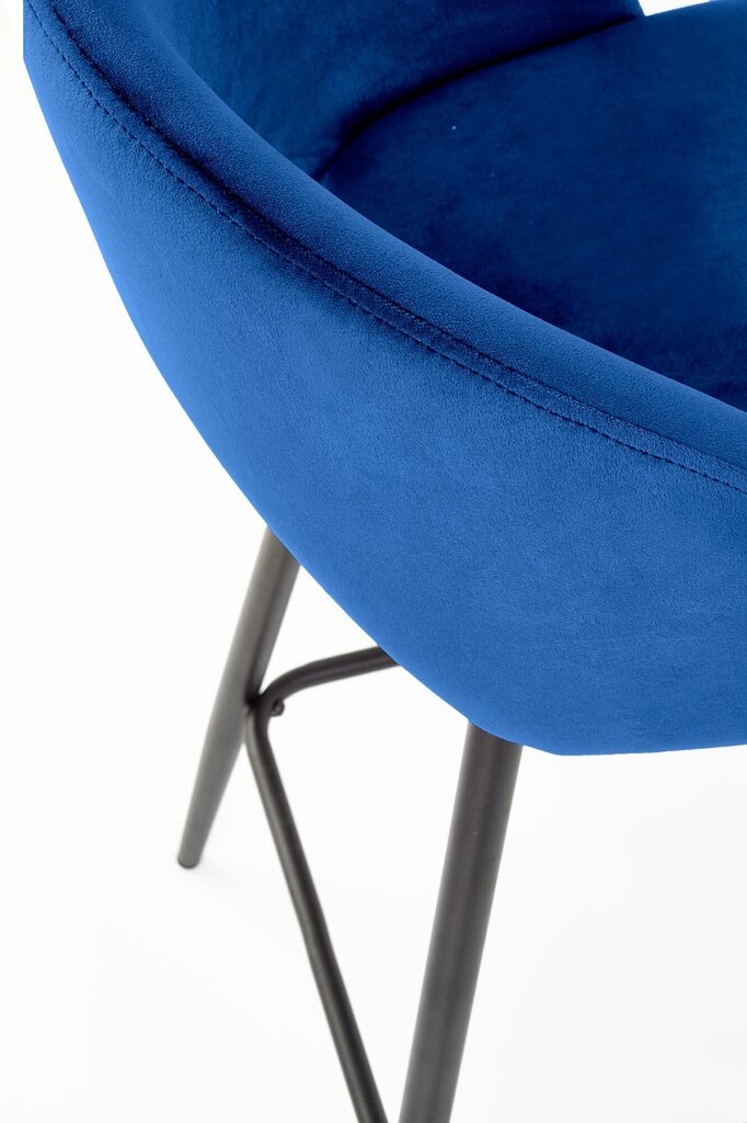 2-u bāra krēslu komplekts Halmar H96, zils/melns cena un informācija | Virtuves un ēdamistabas krēsli | 220.lv