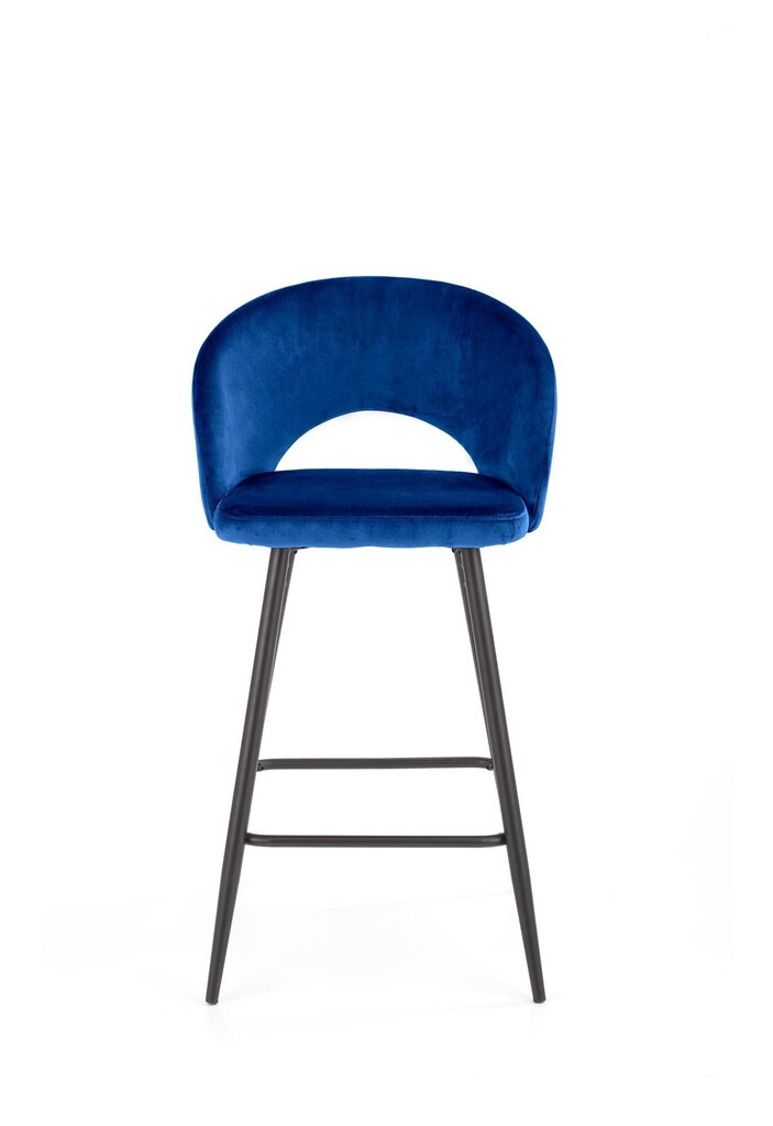 2-u bāra krēslu komplekts Halmar H96, zils/melns cena un informācija | Virtuves un ēdamistabas krēsli | 220.lv