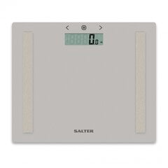 Salter 9113 GY3R Compact Glass Analyser Bathroom Scales - Grey цена и информация | Весы (бытовые) | 220.lv