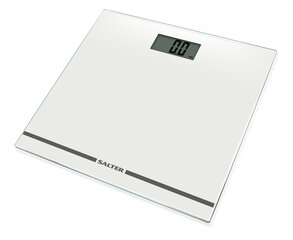 Salter 9205 WH3RLarge Display Glass Electronic Bathroom Scale - White цена и информация | Весы (бытовые) | 220.lv