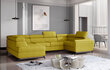 Stūra dīvāns NORE Escada 12/36, dzeltens cena un informācija | Stūra dīvāni | 220.lv