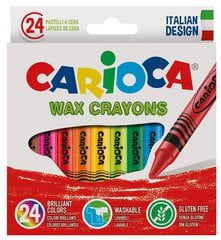 Восковые мелки Carioca, 24 цвета цена и информация | Принадлежности для рисования, лепки | 220.lv