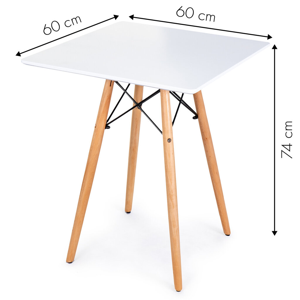 Viesistabas galds 60cm cena un informācija | Virtuves galdi, ēdamgaldi | 220.lv