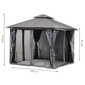 Dārza telts 2in1 sienas režģis no odiem 3x3 cena un informācija | Dārza nojumes un lapenes | 220.lv