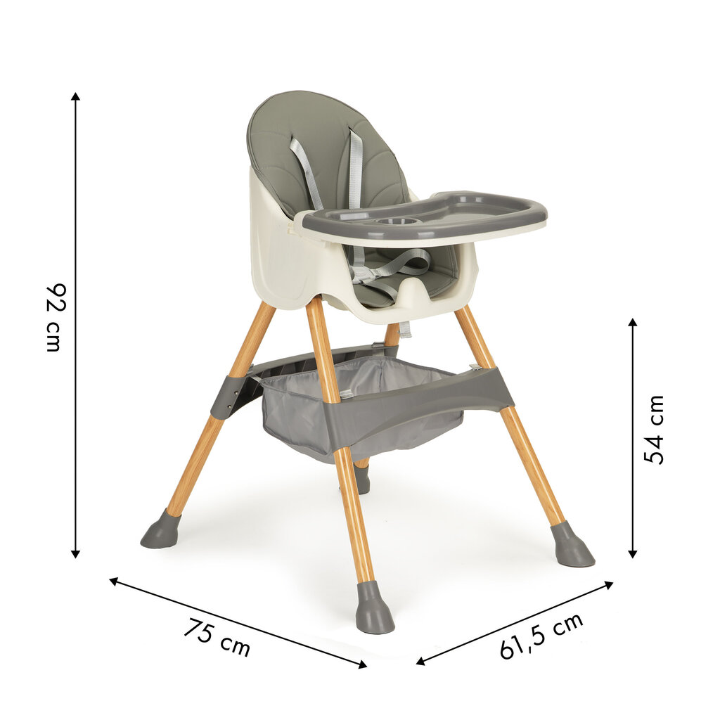 Barošanas krēsls 2in1 ECOTOYS cena un informācija | Barošanas krēsli | 220.lv