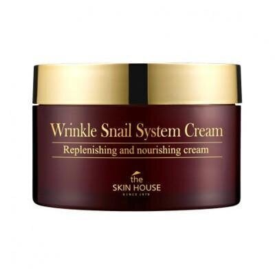 The Skin House Wrinkle Snail System Cream Izlīdzinošs sejas krēms ar gliemežu mucīnu 100 ml cena un informācija | Sejas krēmi | 220.lv