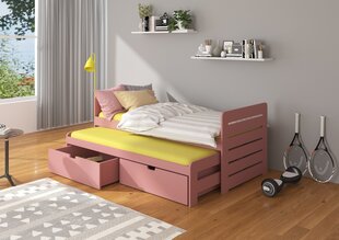 Bērnu gulta ADRK Furniture Tomi 200x90, rozā cena un informācija | Bērnu gultas | 220.lv