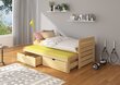 Bērnu gulta ADRK Furniture Tomi 04 200x90, brūna cena un informācija | Bērnu gultas | 220.lv
