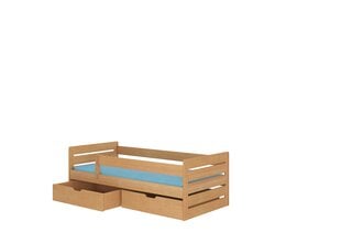 Детская кровать ADRK Furniture Tomi 200x90 с боковой защитой, коричневый цена и информация | Детские кровати | 220.lv