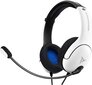 PDP LVL40 Wired Stereo Headset - White (PS5, PS4) cena un informācija | Austiņas | 220.lv