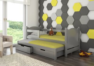 Детская кровать Adrk Furniture Campos 180x75/172x75 см, серая цена и информация | Детские кровати | 220.lv