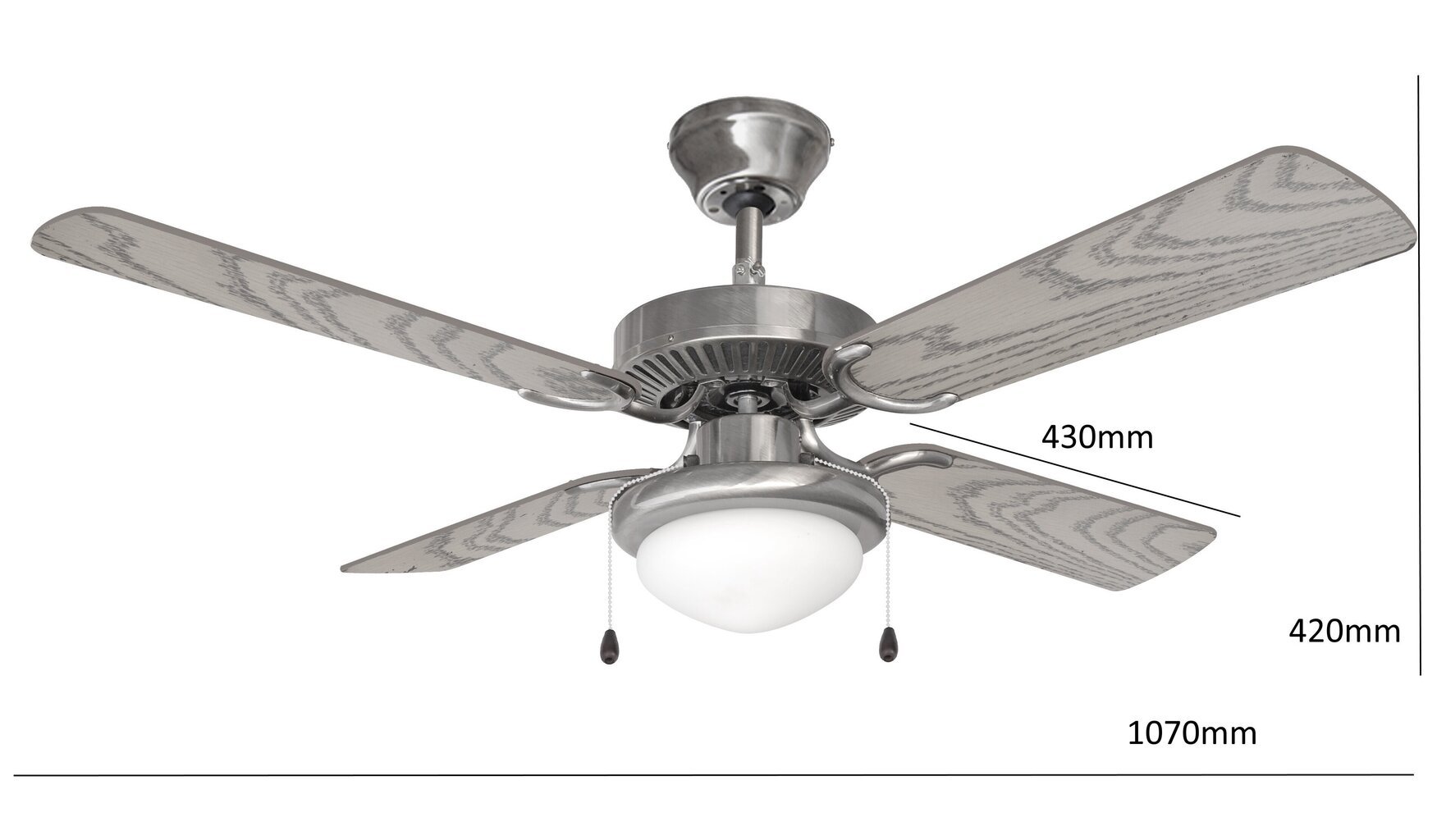 Lampa ar ventilatoru G.LUX GF-Sabina cena un informācija | Griestu lampas-ventilatori | 220.lv