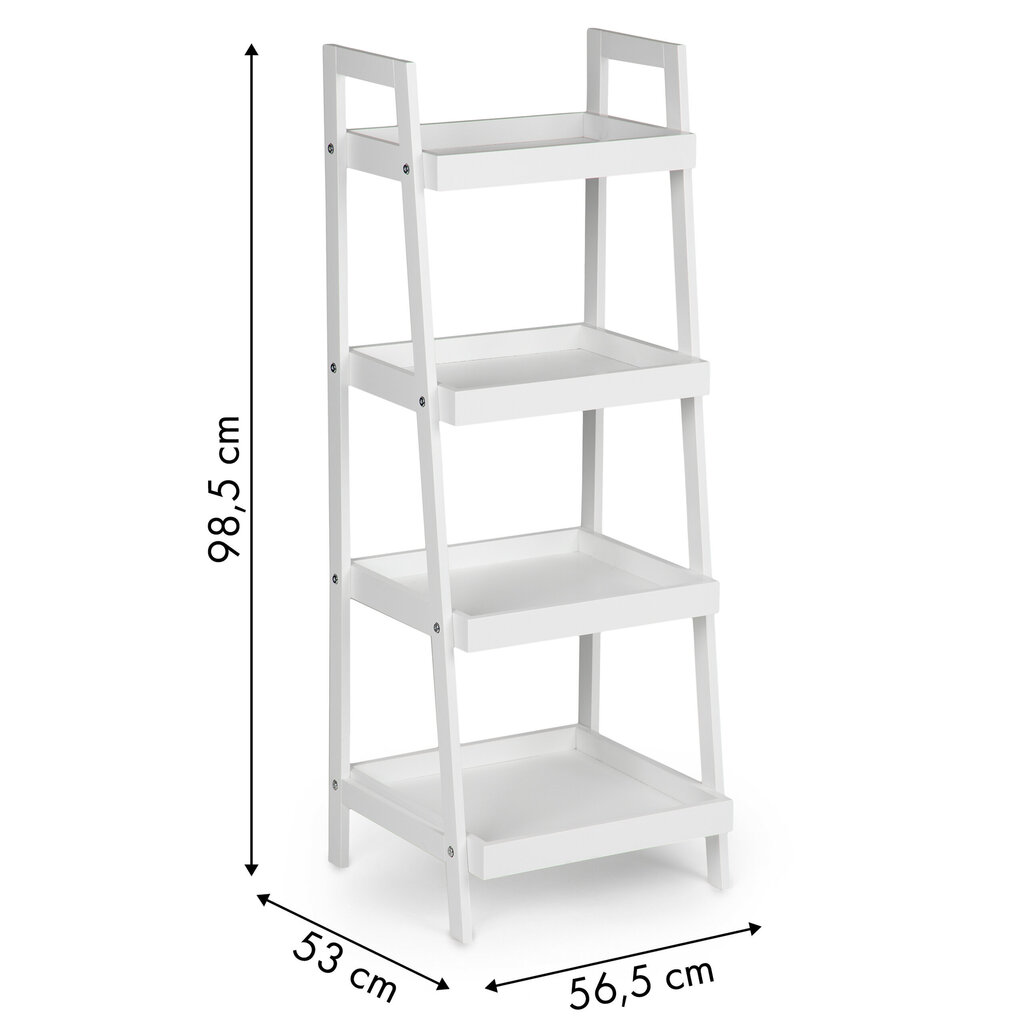 Grāmatu skapis, 4 plaukti цена и информация | Plaukti | 220.lv