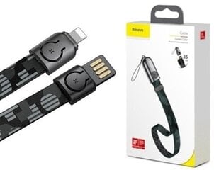 USB-кабель Baseus Gold Collar Lightning Data Cable, 85 см, черный цена и информация | Кабели для телефонов | 220.lv