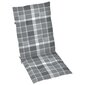 Dārza krēslu spilveni, 120x50x4 cm, 2 gab, pelēki cena un informācija | Krēslu paliktņi | 220.lv