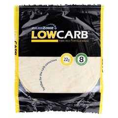 Proteīna tortilja CarbZone, Low Carb® Ø20 cm, 320g (8x40g) cena un informācija | Pārtikas piedevas | 220.lv