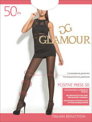 Zeķubikses sievietēm GLAMOUR Positive Press 50 DEN, melnas цена и информация | Колготки | 220.lv