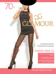Колготки для женщин GLAMOUR Positive Press 70 DEN, коричневые цена и информация | Kолготки | 220.lv