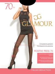 Колготки для женщин GLAMOUR Positive Press 70 DEN, черные цена и информация | Колготки | 220.lv