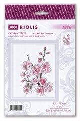 Izšūšanas komplekts RIOLIS 1818 Sakuras zariņš cena un informācija | Izšūšanas piederumi | 220.lv