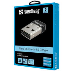 Sandberg 133-81 Nano Bluetooth 4.0 Dongle цена и информация | Адаптеры и USB разветвители | 220.lv