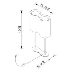 Galda lampa G.LUX GM-533/2T cena un informācija | Galda lampas | 220.lv