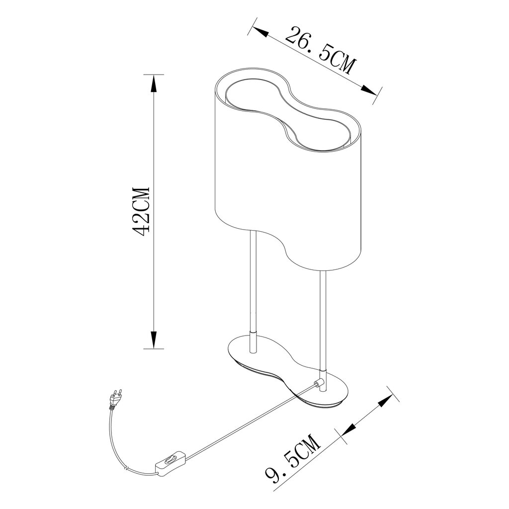 Galda lampa G.LUX GM-533/2T цена и информация | Galda lampas | 220.lv