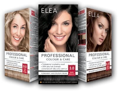 Noturīga krēmveida matu krāsa Elea Professional Colour&Care 4.37 Velvet brown, 123 ml cena un informācija | Matu krāsas | 220.lv