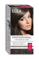 Noturīga krēmveida matu krāsa Elea Professional Colour&Care 5.0 Light brown, 123 ml cena un informācija | Matu krāsas | 220.lv