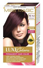 Noturīga matu krāsa Miss Magic Luxe Colors 5.2 Burgundy, 93 ml cena un informācija | Matu krāsas | 220.lv